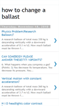 Mobile Screenshot of howtochangeaballast.blogspot.com