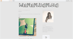 Desktop Screenshot of miapiaplingplong.blogspot.com