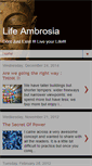 Mobile Screenshot of lifeambrosia.blogspot.com