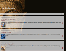 Tablet Screenshot of lifeambrosia.blogspot.com