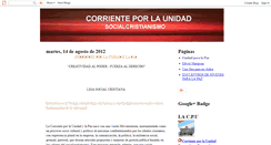 Desktop Screenshot of corrienteporlaunidad.blogspot.com