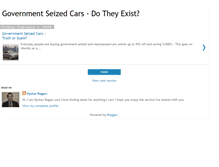 Tablet Screenshot of govt-seized-cars.blogspot.com