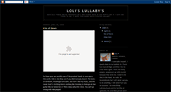 Desktop Screenshot of lolisxlullaby.blogspot.com