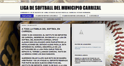 Desktop Screenshot of ligadesoftballcarrizal.blogspot.com