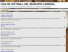 Tablet Screenshot of ligadesoftballcarrizal.blogspot.com