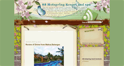 Desktop Screenshot of 88hotspringresortandspa.blogspot.com