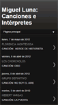 Mobile Screenshot of canciones-miguelluna.blogspot.com