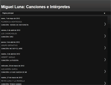 Tablet Screenshot of canciones-miguelluna.blogspot.com