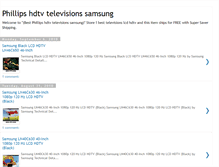 Tablet Screenshot of phillips-hdtv-televisions-samsung.blogspot.com