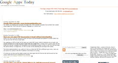 Desktop Screenshot of googleappstoday.blogspot.com