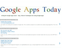 Tablet Screenshot of googleappstoday.blogspot.com