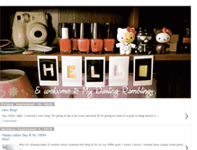 Tablet Screenshot of mydarlingramblings.blogspot.com