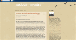 Desktop Screenshot of outdoorpursuits-horseshoundshunting.blogspot.com