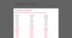 Desktop Screenshot of eyewearslimvisionrimlessz.blogspot.com