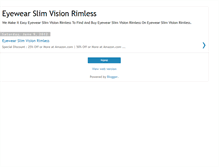 Tablet Screenshot of eyewearslimvisionrimlessz.blogspot.com