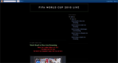 Desktop Screenshot of fifaworldcuplive-2010.blogspot.com