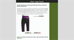 Desktop Screenshot of pinkyogapants.blogspot.com