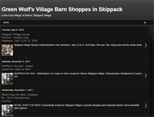 Tablet Screenshot of greenwolfsvillagebarnshoppes.blogspot.com