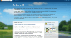 Desktop Screenshot of contextisall.blogspot.com