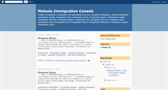 Desktop Screenshot of malasiaimmigrationcanada.blogspot.com