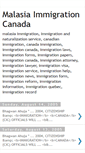 Mobile Screenshot of malasiaimmigrationcanada.blogspot.com