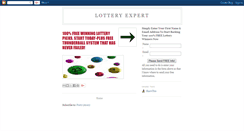 Desktop Screenshot of lottery-expert.blogspot.com