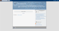 Desktop Screenshot of formationsclf.blogspot.com