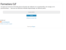 Tablet Screenshot of formationsclf.blogspot.com