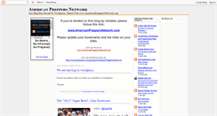 Desktop Screenshot of americanpreppersnetwork.blogspot.com