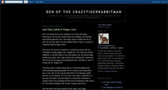 Desktop Screenshot of crazytigerrabbitman.blogspot.com