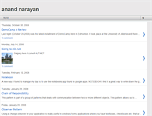 Tablet Screenshot of anandnarayan.blogspot.com