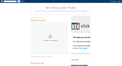 Desktop Screenshot of myhollandpark.blogspot.com