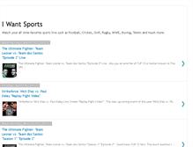 Tablet Screenshot of iwantsport.blogspot.com