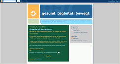 Desktop Screenshot of gesundbegleitetbewegt.blogspot.com