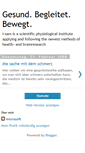 Mobile Screenshot of gesundbegleitetbewegt.blogspot.com