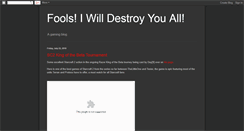 Desktop Screenshot of iwilldestroyyouall.blogspot.com