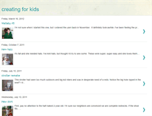 Tablet Screenshot of creatingforkids.blogspot.com