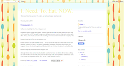 Desktop Screenshot of i-need-food-now.blogspot.com