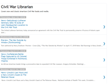 Tablet Screenshot of civilwarlibrarian.blogspot.com