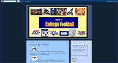 Desktop Screenshot of bestofcollegefootball.blogspot.com