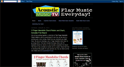 Desktop Screenshot of acousticmusictv.blogspot.com