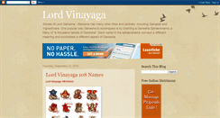 Desktop Screenshot of lordvinayaga.blogspot.com
