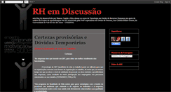 Desktop Screenshot of discutindorh.blogspot.com