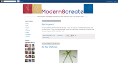 Desktop Screenshot of modern8create.blogspot.com