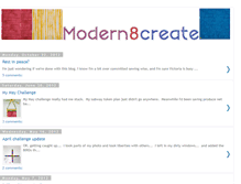 Tablet Screenshot of modern8create.blogspot.com