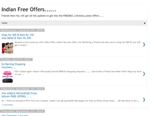 Tablet Screenshot of indianfreeoffers.blogspot.com