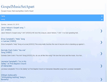 Tablet Screenshot of gospelmusicsetapart.blogspot.com