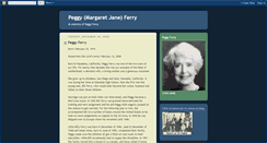 Desktop Screenshot of margaretjaneferry.blogspot.com