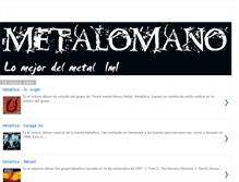 Tablet Screenshot of metalomano.blogspot.com