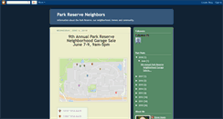 Desktop Screenshot of parkreserveneighbors.blogspot.com